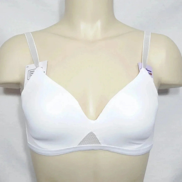 SMALL Hanes G521 HB21 Oh So Light‎ Comfort Wireless Wire Free Bra White NWT - Picture 1 of 5